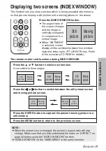 Предварительный просмотр 31 страницы Panasonic PT-LB10NTE Operating Instructions Manual