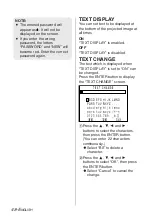 Предварительный просмотр 48 страницы Panasonic PT-LB10NTE Operating Instructions Manual