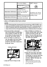 Предварительный просмотр 54 страницы Panasonic PT-LB10NTE Operating Instructions Manual