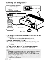 Предварительный просмотр 24 страницы Panasonic PT-LB10NTU - Mobile Proj XGA 2000 Lumens 4.9LBS Cross Platform Wrls Operating Instructions Manual