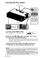 Предварительный просмотр 26 страницы Panasonic PT-LB10NTU - Mobile Proj XGA 2000 Lumens 4.9LBS Cross Platform Wrls Operating Instructions Manual