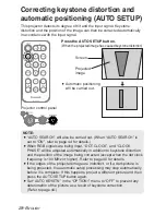 Предварительный просмотр 28 страницы Panasonic PT-LB10NTU - Mobile Proj XGA 2000 Lumens 4.9LBS Cross Platform Wrls Operating Instructions Manual