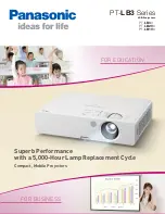 Preview for 1 page of Panasonic PT-LB1VU Brochure & Specs