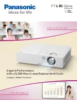 Preview for 1 page of Panasonic PT-LB2VU Brochure