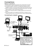 Предварительный просмотр 20 страницы Panasonic PT-LB30 - XGA LCD Projector Operating Instructions Manual