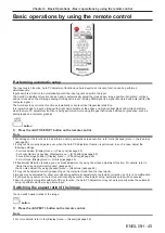 Preview for 45 page of Panasonic PT-LB305 Operating Instructions Manual