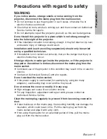 Preview for 5 page of Panasonic PT-LB30E Operating Instructions Manual