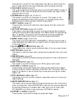 Preview for 17 page of Panasonic PT-LB30E Operating Instructions Manual