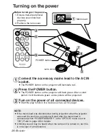 Preview for 24 page of Panasonic PT-LB30E Operating Instructions Manual