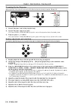 Preview for 36 page of Panasonic PT-LB355U Operating Instructions Manual