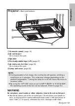 Preview for 13 page of Panasonic PT LB50NTU Operating Instructions Manual