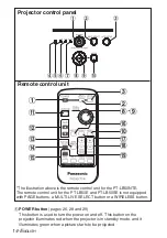 Preview for 14 page of Panasonic PT LB50NTU Operating Instructions Manual