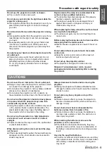 Preview for 9 page of Panasonic PT-LB51A Operating Instructions Manual