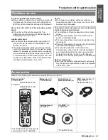 Preview for 11 page of Panasonic PT-LB51E Operating Instructions Manual