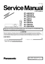 Preview for 1 page of Panasonic PT-LB51E Service Manual