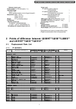 Preview for 3 page of Panasonic PT-LB51E Service Manual