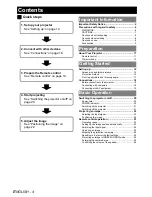 Предварительный просмотр 4 страницы Panasonic PT-LB51EA Operating Instructions Manual