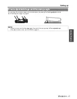 Предварительный просмотр 17 страницы Panasonic PT-LB51EA Operating Instructions Manual