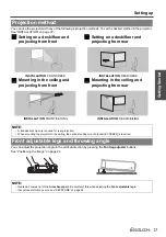 Предварительный просмотр 17 страницы Panasonic PT-LB51SE Operating Instructions Manual