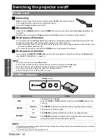 Предварительный просмотр 20 страницы Panasonic PT-LB51SU Operating Instructions Manual