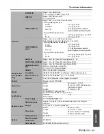 Предварительный просмотр 49 страницы Panasonic PT-LB51SU Operating Instructions Manual