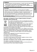 Preview for 3 page of Panasonic PT-LB55 Operating Instructions Manual