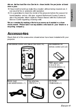 Preview for 9 page of Panasonic PT-LB55 Operating Instructions Manual