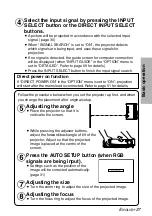 Preview for 27 page of Panasonic PT-LB55 Operating Instructions Manual