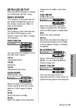 Preview for 53 page of Panasonic PT-LB55 Operating Instructions Manual