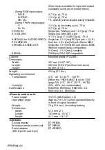 Preview for 66 page of Panasonic PT-LB55 Operating Instructions Manual