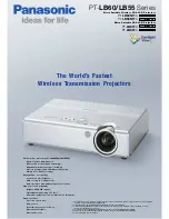 Preview for 1 page of Panasonic PT-LB55EA Brochure & Specs