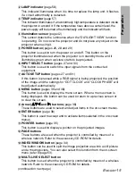 Preview for 15 page of Panasonic PT-LB55NTE Operating Instructions Manual