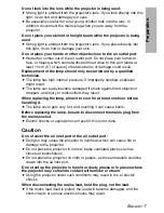 Preview for 7 page of Panasonic PT-LB60NTE Operating Instructions Manual