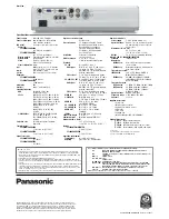 Предварительный просмотр 2 страницы Panasonic PT-LB60NTE Specification Sheet