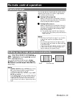 Preview for 25 page of Panasonic PT-LB75E Operating Instructions Manual