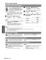 Preview for 26 page of Panasonic PT-LB75E Operating Instructions Manual