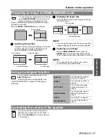 Preview for 27 page of Panasonic PT-LB75E Operating Instructions Manual