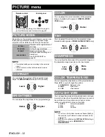 Preview for 32 page of Panasonic PT-LB75E Operating Instructions Manual