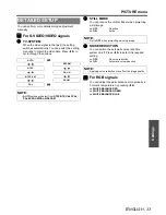 Preview for 33 page of Panasonic PT-LB75E Operating Instructions Manual