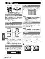 Preview for 34 page of Panasonic PT-LB75E Operating Instructions Manual