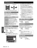 Preview for 36 page of Panasonic PT-LB75E Operating Instructions Manual