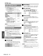 Preview for 38 page of Panasonic PT-LB75E Operating Instructions Manual