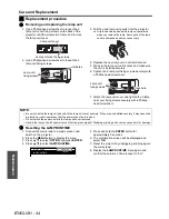 Preview for 44 page of Panasonic PT-LB75E Operating Instructions Manual