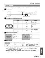 Preview for 47 page of Panasonic PT-LB75E Operating Instructions Manual