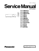 Panasonic PT-LB75EA Service Manual предпросмотр