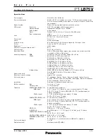 Preview for 2 page of Panasonic PT-LB75V Datasheet