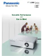 Panasonic PT-LB75VE Brochure & Specs preview