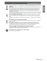 Preview for 3 page of Panasonic PT-LB75VE Operating Instructions Manual