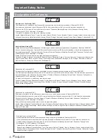 Preview for 4 page of Panasonic PT-LB75VE Operating Instructions Manual