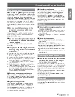 Preview for 11 page of Panasonic PT-LB75VE Operating Instructions Manual